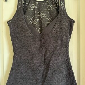 Bali Charcoal Lace Shapewear Top